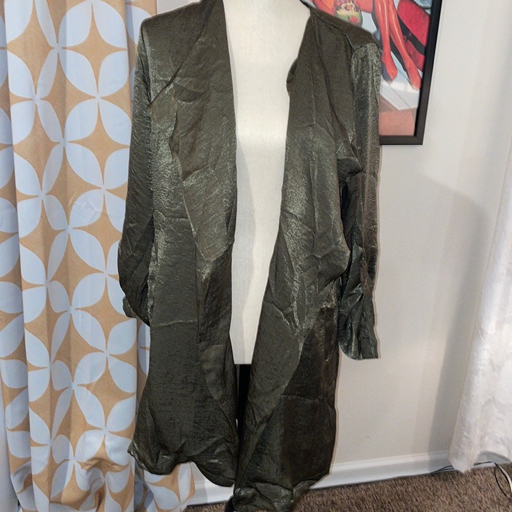 Silk cardigan jacket